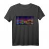 Bremerhaven Skyline bei Nacht Grafikdesign T-Shirt – Erinnerung an Nordsee-Urlaub & ideales Geschenk für Nordseeküsten-Fans