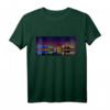 Bremerhaven Skyline bei Nacht Grafikdesign T-Shirt – Erinnerung an Nordsee-Urlaub & ideales Geschenk für Nordseeküsten-Fans