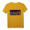 Bremerhaven Skyline bei Nacht Grafikdesign T-Shirt – Erinnerung an Nordsee-Urlaub & ideales Geschenk für Nordseeküsten-Fans