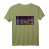 Bremerhaven Skyline bei Nacht Grafikdesign T-Shirt – Erinnerung an Nordsee-Urlaub & ideales Geschenk für Nordseeküsten-Fans