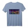 Bremerhaven Skyline bei Nacht Grafikdesign T-Shirt – Erinnerung an Nordsee-Urlaub & ideales Geschenk für Nordseeküsten-Fans
