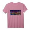Bremerhaven Skyline bei Nacht Grafikdesign T-Shirt – Erinnerung an Nordsee-Urlaub & ideales Geschenk für Nordseeküsten-Fans