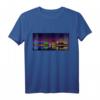 Bremerhaven Skyline bei Nacht Grafikdesign T-Shirt – Erinnerung an Nordsee-Urlaub & ideales Geschenk für Nordseeküsten-Fans