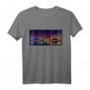 Bremerhaven Skyline bei Nacht Grafikdesign T-Shirt – Erinnerung an Nordsee-Urlaub & ideales Geschenk für Nordseeküsten-Fans