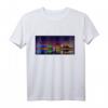 Bremerhaven Skyline bei Nacht Grafikdesign T-Shirt – Erinnerung an Nordsee-Urlaub & ideales Geschenk für Nordseeküsten-Fans