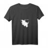 Damen T-Shirt mit V-Ausschnitt 'to hus. Schleswig-Holstein' – Witziges plattdeutsches Design als Geschenk für Nordsee- und Ostseeküsten-Fans