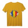 Rumäne Brust Romania Rumänien Liebe Rumänische Flagge T-Shirt – Geschenk für Rumänen, Rumäninnen & Rumänien-Reisende