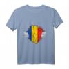Rumäne Brust Romania Rumänien Liebe Rumänische Flagge T-Shirt – Geschenk für Rumänen, Rumäninnen & Rumänien-Reisende