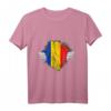 Rumäne Brust Romania Rumänien Liebe Rumänische Flagge T-Shirt – Geschenk für Rumänen, Rumäninnen & Rumänien-Reisende