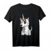Einhorn Hut Bullterrier Lustiges Hund T-Shirt - Perfekte Geschenkidee für Bullterrier Liebhaber und Hundebesitzer