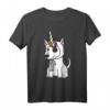 Einhorn Hut Bullterrier Lustiges Hund T-Shirt - Perfekte Geschenkidee für Bullterrier Liebhaber und Hundebesitzer