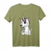 Einhorn Hut Bullterrier Lustiges Hund T-Shirt - Perfekte Geschenkidee für Bullterrier Liebhaber und Hundebesitzer