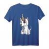 Einhorn Hut Bullterrier Lustiges Hund T-Shirt - Perfekte Geschenkidee für Bullterrier Liebhaber und Hundebesitzer