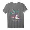 Während Chemo & Nach Chemo Einhorn Therapie Gegen Krebs T-Shirt – Motivationsshirt für Krebspatienten, Überlebende & Unterstützer