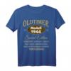 Lustiges 80. Geburtstag T-Shirt für Mann und Frau - Witzige Geschenkidee und Deko für 80 Jahre Geburtstag 1944