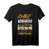 Lustiges Chef T-Shirt für Abschied, Geburtstag & Jubiläum - Humorvolles Geschenk für den besten Chef, Teamleiter oder CEO