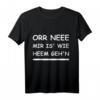 Nach Hause gehen auf Sächsisch Feierabend T-Shirt – Lustiger Dialekt-Spruch für Sachsen, Chemnitz, Dresden, Zwickau & Leipzig