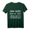 Nach Hause gehen auf Sächsisch Feierabend T-Shirt – Lustiger Dialekt-Spruch für Sachsen, Chemnitz, Dresden, Zwickau & Leipzig
