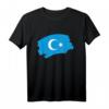 Uiguren Flagge - Solidarität für Muslime in China T-Shirt für Menschenrechtsaktivisten & Proteste
