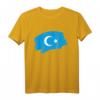 Uiguren Flagge - Solidarität für Muslime in China T-Shirt für Menschenrechtsaktivisten & Proteste