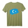 Uiguren Flagge - Solidarität für Muslime in China T-Shirt für Menschenrechtsaktivisten & Proteste