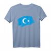 Uiguren Flagge - Solidarität für Muslime in China T-Shirt für Menschenrechtsaktivisten & Proteste