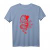 Ästhetisches Rotes Chinesisches Drachen T-Shirt für Egirl, Teenager & Gothic Fans – Streetwear für Anime, Manga & Harajuku Mode, Perfekt als Geschenk zu Weihnachten & Neujahr