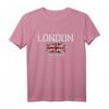 Vintage London England Souvenir T-Shirt – Patriotisches Geschenk mit UK-Flagge, US-Flagge, für Reisende, Fans und Familie