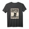 Wanted Dead or Alive Schrödingers Katze T-Shirt – Lustiges Geschenk für Katzenliebhaber, Freunde & Familie