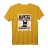 Wanted Dead or Alive Schrödingers Katze T-Shirt – Lustiges Geschenk für Katzenliebhaber, Freunde & Familie