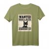 Wanted Dead or Alive Schrödingers Katze T-Shirt – Lustiges Geschenk für Katzenliebhaber, Freunde & Familie