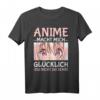 Anime Mädchen Manga Merch Kinder T-Shirt - Lustiges Geschenk für Anime und Manga Fans zu Weihnachten & Geburtstag