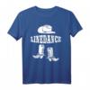 Linedance Fan Western Country Line Dance Geschenk T-Shirt – Perfekt für Tanzlehrer, Tanzgruppen & Western Musik Fans zu Weihnachten & Geburtstag