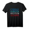 Coole Mädchen reiten Islandpferde T-Shirt - Lustiges Reiterdesign für Kinder, Einschulung, Pony- und Pferdeliebhaber, Motivationsgeschenk