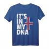 It's In My DNA Island Flagge Pride National Roots Country T-Shirt – Lustiges Familienoutfit für Vatertag, Muttertag, Weihnachten & besondere Anlässe
