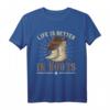 Funny Line Dancer Western Cowboy Hut Stiefel T-Shirt - Perfekt für Country- und Line Dance Fans