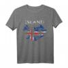 Vintage Island Island Isländisch T-Shirt – Klassisch geschnitten, doppelt genähter Saum, perfekt für Insel- und Island-Liebhaber