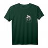 Lustiges Dachs in der Brusttasche Geschenk - Witziges Pocket T-Shirt für Tierliebhaber, Wald- und Förster-Fans zum Geburtstag & Weihnachten