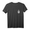 Dachs in der Brusttasche T-Shirt - Lustiges Wildtier-Design für Natur- und Tierliebhaber, Geschenkidee für Wald-Fans
