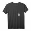 Damen Dachs in der Brusttasche T-Shirt mit V-Ausschnitt – Lustiges Wildtier-Design für Natur- und Tierliebhaber, Geschenkidee für Dachs-Fans