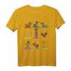 Lustiges Dackel Yoga T-Shirt mit bunten Posen – Perfekt für Yoga Liebhaber, Freunde und als Geschenk
