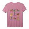 Lustiges Dackel Yoga T-Shirt mit bunten Posen – Perfekt für Yoga Liebhaber, Freunde und als Geschenk