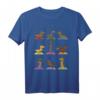 Lustiges Dackel Yoga T-Shirt mit bunten Posen – Perfekt für Yoga Liebhaber, Freunde und als Geschenk