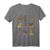 Lustiges Dackel Yoga T-Shirt mit bunten Posen – Perfekt für Yoga Liebhaber, Freunde und als Geschenk
