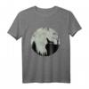 Dackel Jault vor Mond Geschenkidee - Lustiges Dackel T-Shirt für Hundeliebhaber, Züchter & Gassi Freunde