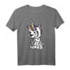 Dalmatiner Einhorn Hut T-Shirt – Lustiges Hundegeschenk für Dalmatiner Fans, Männer, Frauen & Kinder