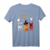 Halloween Französische Bulldogge Hunde Liebhaber T-Shirt mit Hexe & Dämon - Lustiges Kostüm für Hunde und Besitzer