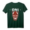Oni Maske Japanischer Dämon Teufel Ronin T-Shirt – Minimalistisches Streetwear-Design für Otaku, Anime Fans & Japan-Liebhaber zu Geburtstag & Weihnachten