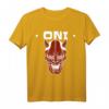 Oni Maske Japanischer Dämon Teufel Ronin T-Shirt – Minimalistisches Streetwear-Design für Otaku, Anime Fans & Japan-Liebhaber zu Geburtstag & Weihnachten