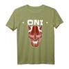Oni Maske Japanischer Dämon Teufel Ronin T-Shirt – Minimalistisches Streetwear-Design für Otaku, Anime Fans & Japan-Liebhaber zu Geburtstag & Weihnachten